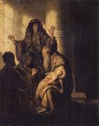 REMBRANDT Harmenszoon van Rijn The Presentation of Jesus in the Temple oil painting artist